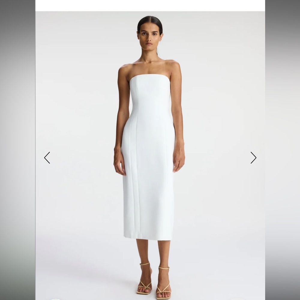 A.L.C. Elizabeth Strapless Midi Dress only worn once/ dry cleaned